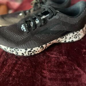 Brooks Black and cheetah shoes